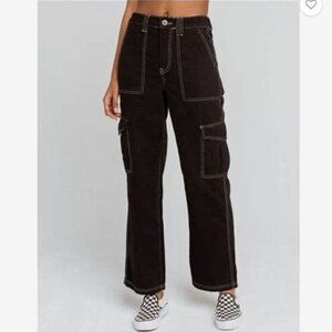 BDG Urban Outfitters Contrast Stitch Women's Black Skate Jeans, Size 25